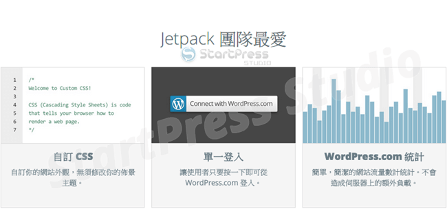 Jetpack & StartPress 工作室团队最爱